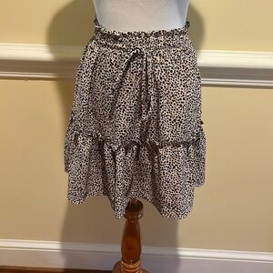 Cheetah print skirt